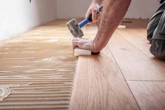 Installation d'un parquet